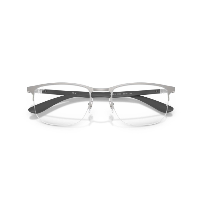 Ray-Ban RB 6513 col. 3198 è una montatura da vista in metallo argento satinato e calibro 55.