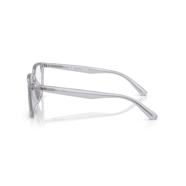Ray-Ban RB 7248D Col.8411 Cal.55: occhiale da vista, calibro 55, colore 8411. Materiale/finitura celluloide grigio chiaro trasparente, colore principale grigio.