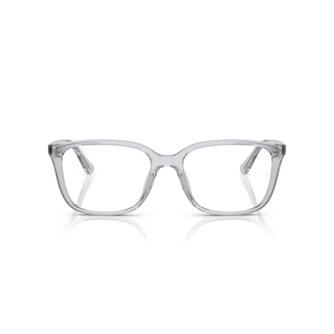 Ray-Ban RB 7248D Col.8411 Cal.55: occhiale da vista, calibro 55, colore 8411. Materiale/finitura celluloide grigio chiaro trasparente, colore principale grigio.