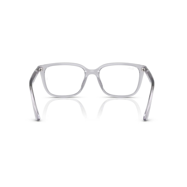Ray-Ban RB 7248D Col.8411 Cal.55: occhiale da vista, calibro 55, colore 8411. Materiale/finitura celluloide grigio chiaro trasparente, colore principale grigio.
