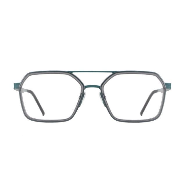 Vanni Uomo V4120 col. C377 è una montatura da vista in metallo ottanio e grigio e calibro 55.