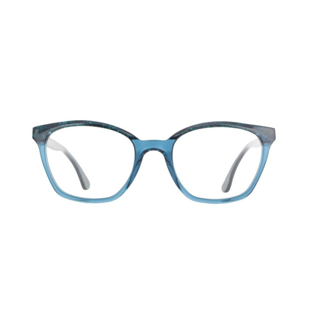 Vanni Eyewear V1480 Col.A477 Cal.50: occhiale da vista, calibro 50, colore A477. Materiale/finitura celluloide turchese e blu, colore principale blu.