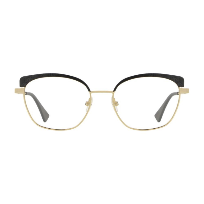 Vanni Eyewear V4410 Col.C731 Cal.53: occhiale da vista, calibro 53, colore C731. Materiale/finitura metallo oro e nero, colore principale oro.