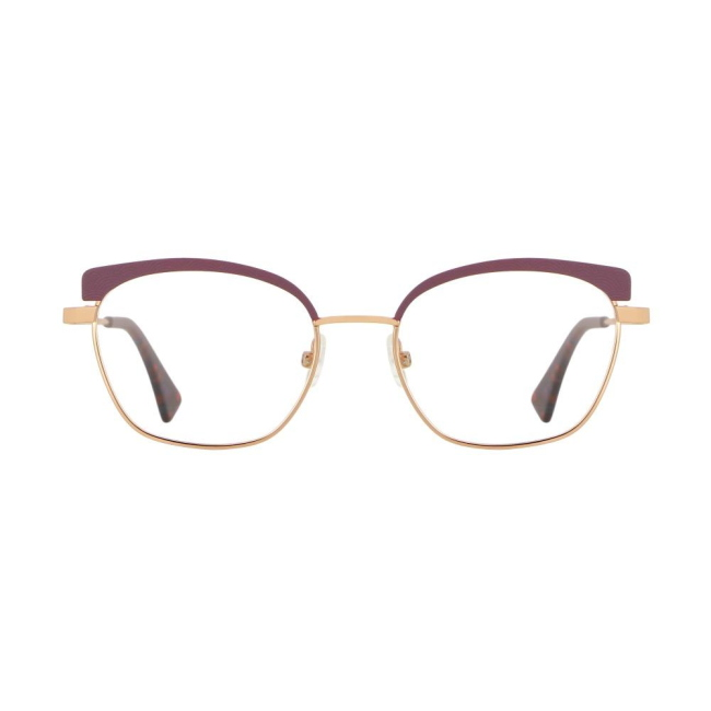 Vanni Eyewear V4412 Col.C785 Cal.51: occhiale da vista, calibro 51, colore C785. Materiale/finitura metallo oro e rosa, colore principale oro.