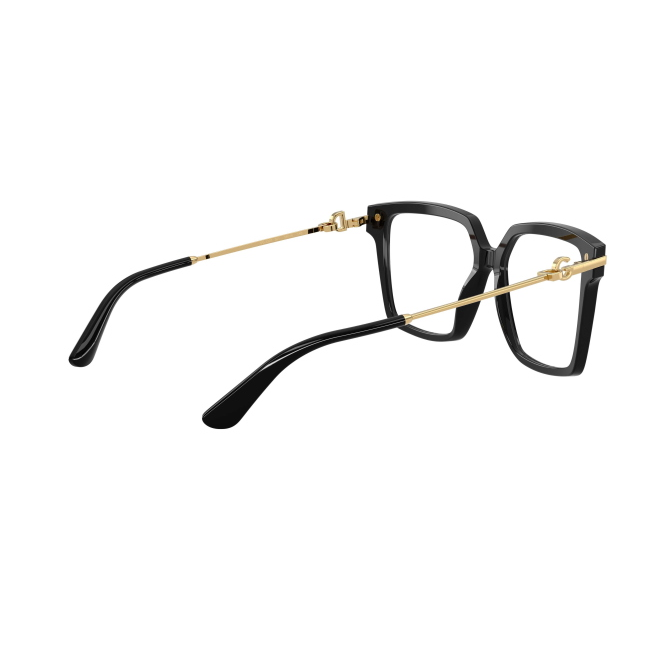 Dolce & Gabbana DG 3397 col. 501 abbina acetato NERO LUCIDO a un profilo Squadrata. Calibro 54, con una presenza ben definita sul viso.