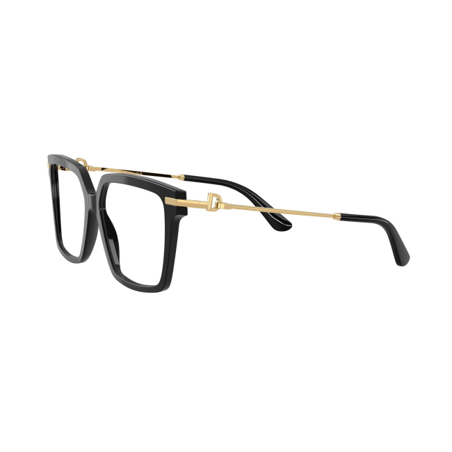Dolce & Gabbana DG 3397 col. 501 abbina acetato NERO LUCIDO a un profilo Squadrata. Calibro 54, con una presenza ben definita sul viso.