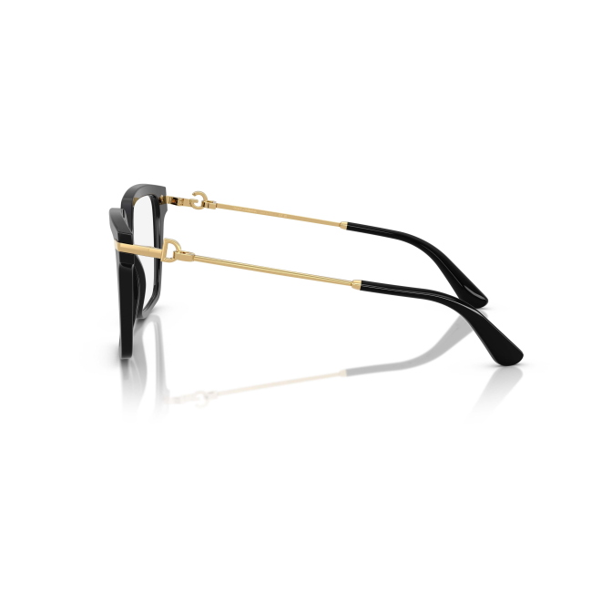 Dolce & Gabbana DG 3397 col. 501 abbina acetato NERO LUCIDO a un profilo Squadrata. Calibro 54, con una presenza ben definita sul viso.