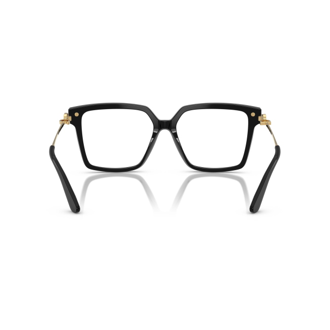Dolce & Gabbana DG 3397 col. 501 abbina acetato NERO LUCIDO a un profilo Squadrata. Calibro 54, con una presenza ben definita sul viso.