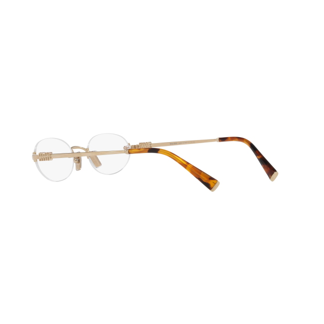 Miu Miu VMU 53W Col.ZVN-1O1 Cal.53: occhiale da vista, calibro 53, colore ZVN-1O1. Materiale/finitura metallo oro pallido, colore principale oro.
