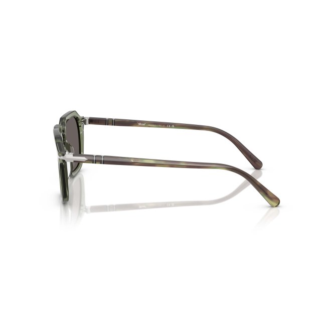 Persol PO 3292S Col.1226/B1 Cal.52: occhiale da sole, calibro 52, colore 1226/B1. Materiale/finitura celluloide verde trasparente, colore principale verde, lenti grigio scuro.