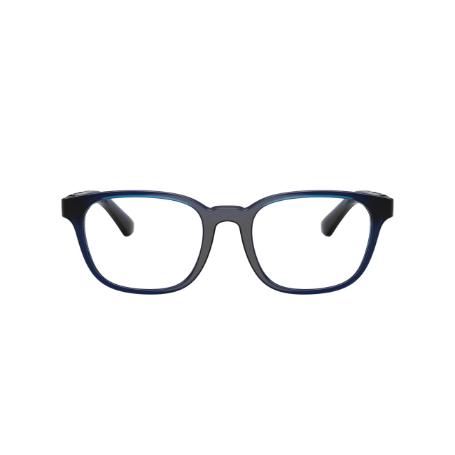 Burberry BE 2433U col. 4110 è una montatura da vista da uomo in acetato blu, dalla forma squadrata e calibro 52.