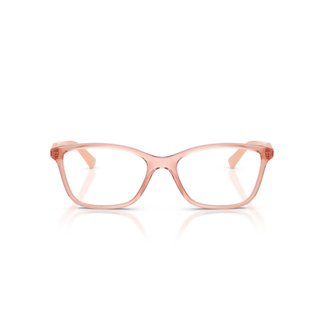 Vogue VO 5680B col. 2864 è una montatura da vista in acetato rosa trasparente e calibro 54.