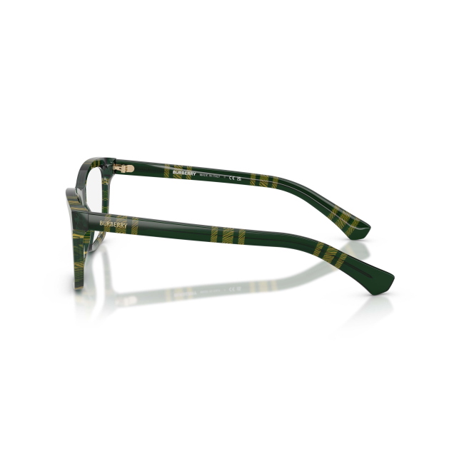 Burberry BE 2440 Col.4169 Cal.54: occhiale da vista, calibro 54, colore 4169. Materiale/finitura celluloide con motivo a quadri verde, colore principale verde.