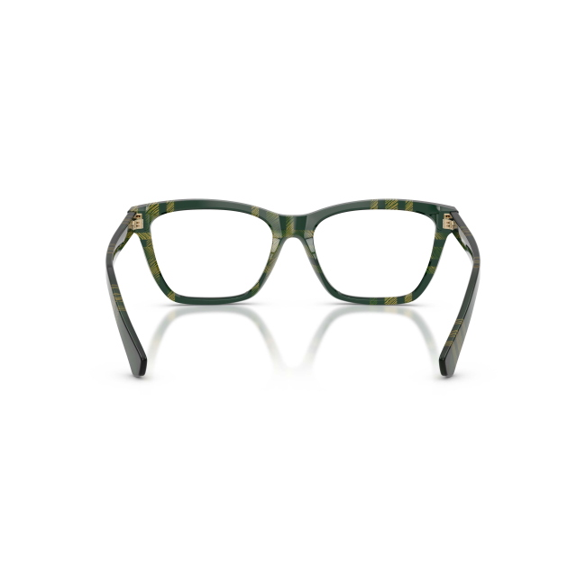 Burberry BE 2440 Col.4169 Cal.54: occhiale da vista, calibro 54, colore 4169. Materiale/finitura celluloide con motivo a quadri verde, colore principale verde.