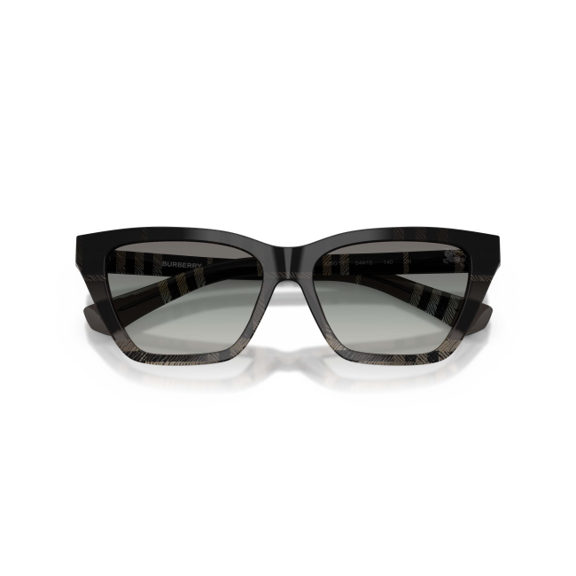 Burberry BE 4468 Col.4200/11 Cal.54: occhiale da sole, calibro 54, colore 4200/11. Materiale/finitura celluloide con motivo a quadri grigio, colore principale grigio, lenti grigie sfumate.