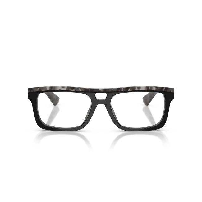 Dolce & Gabbana DG 3431 Col.3403 Cal.56: occhiale da vista, calibro 56, colore 3403. Materiale/finitura celluloide nero su havana grigio, colore principale nero.