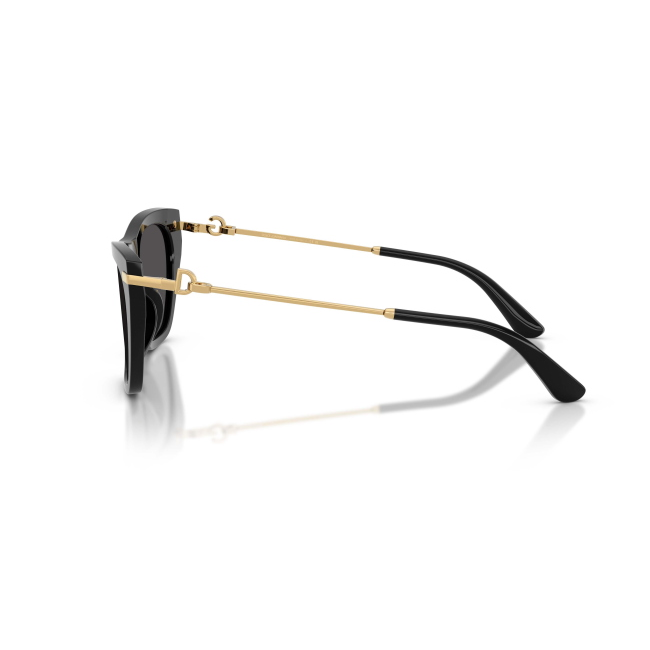 Dolce & Gabbana DG 4511 Col.501/87 Cal.55: occhiale da sole, calibro 55, colore 501/87. Materiale/finitura celluloide nero lucido, colore principale nero, lenti grigio scuro.