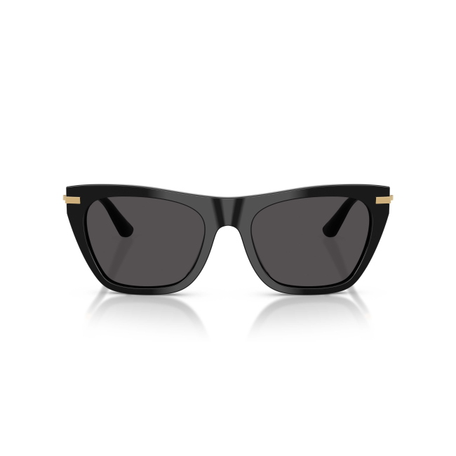 Dolce & Gabbana DG 4511 Col.501/87 Cal.55: occhiale da sole, calibro 55, colore 501/87. Materiale/finitura celluloide nero lucido, colore principale nero, lenti grigio scuro.