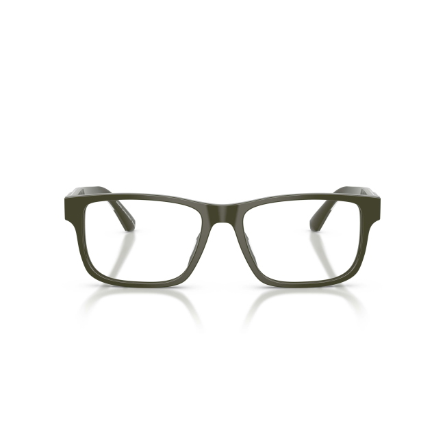 Emporio Armani EA 3265U col. 6321 è una montatura da vista da uomo in acetato verde, dalla forma rettangolare e calibro 54.