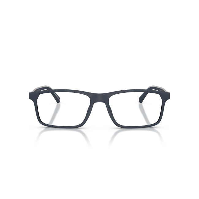 Emporio Armani EA 3266U col. 5088 è una montatura da vista da uomo in acetato blu satinato, dalla forma pillow e calibro 56.