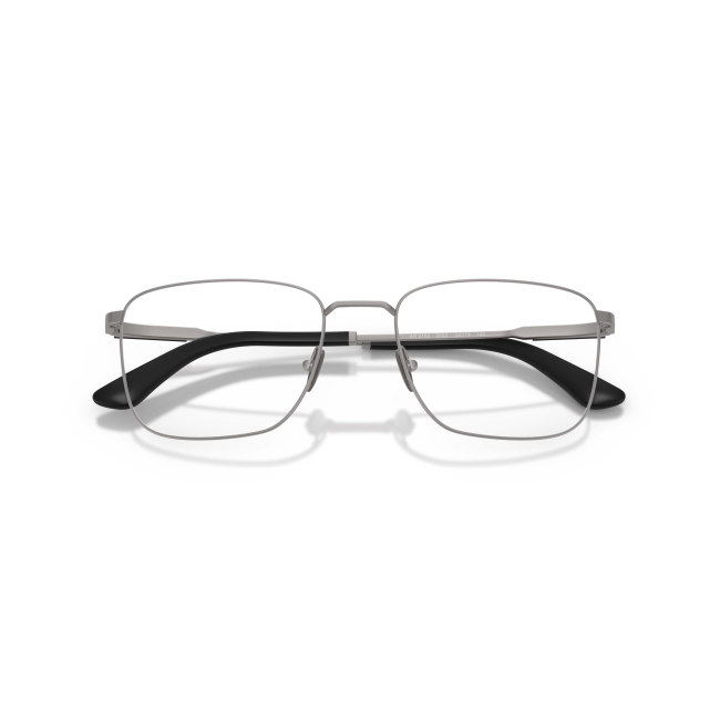 Giorgio Armani AR 5162 col. 3003 è una montatura da vista in metallo canna di fucile satinato grigio e calibro 53.