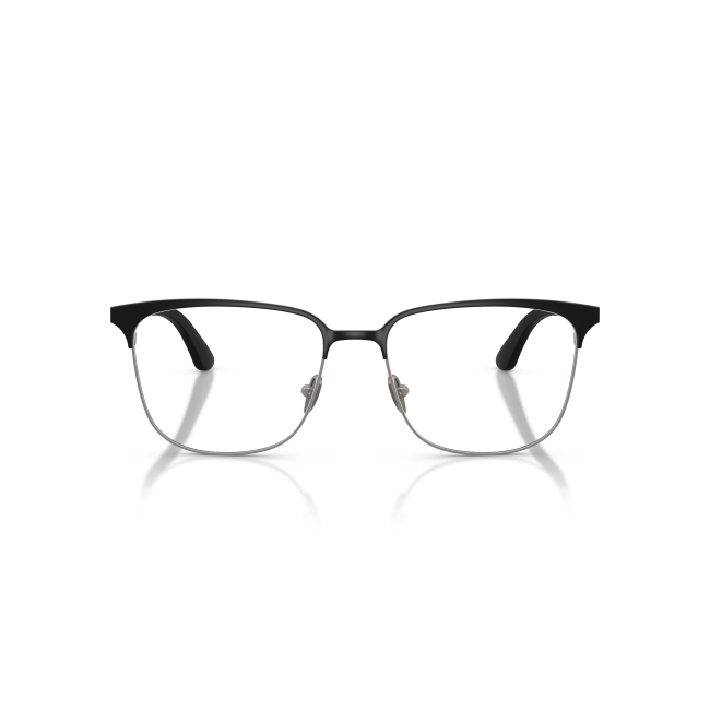 Giorgio Armani AR 5163 col. 3420 è una montatura da vista in metallo canna di fucile e nero satinato e calibro 55.