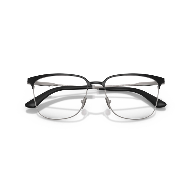Giorgio Armani AR 5163 col. 3420 è una montatura da vista in metallo canna di fucile e nero satinato e calibro 55.