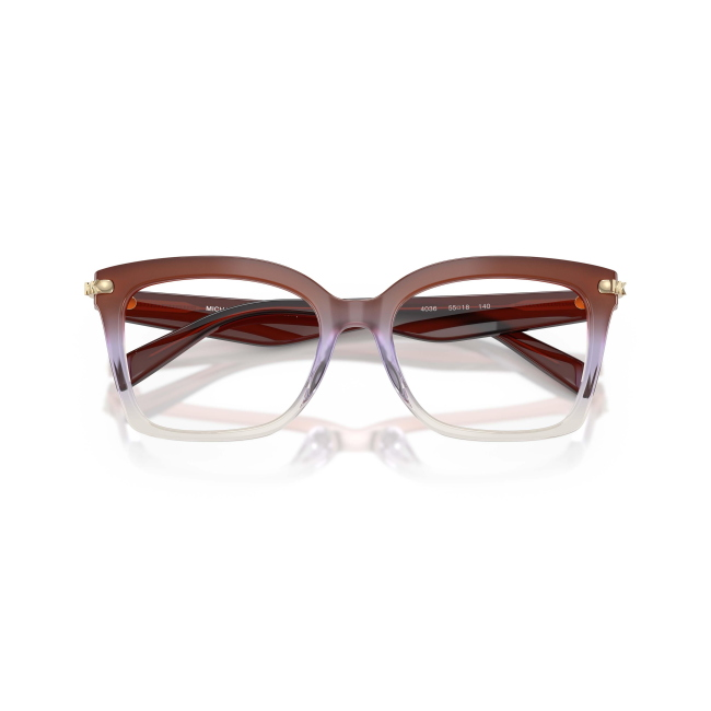 MICHAEL KORS MK 4166U GREENVILLE Col.4036 Cal.53: occhiale da vista, calibro 53, colore 4036. Materiale/finitura celluloide vinaccia sfumato, colore principale bordeaux.
