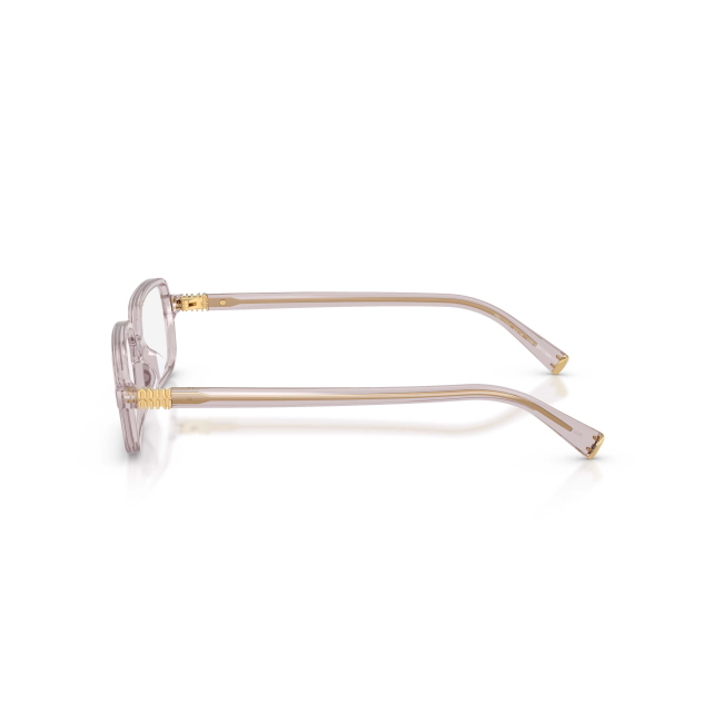 Miu Miu VMU 01Y Col.12W-1O1 Cal.53: occhiale da vista, calibro 53, colore 12W-1O1. Materiale/finitura celluloide malva trasparente, colore principale viola.