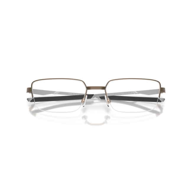 Oakley OX 3100 FOIL RQ 0.5 col. 02 è una montatura da vista in metallo grigio peltro e calibro 55.