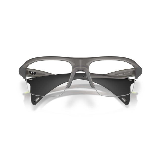 Oakley OX 8198 STUNT GLIDER Col.02 Cal.62: occhiale da vista, calibro 62, colore 02. Materiale/finitura celluloide grigio satinato, colore principale grigio.