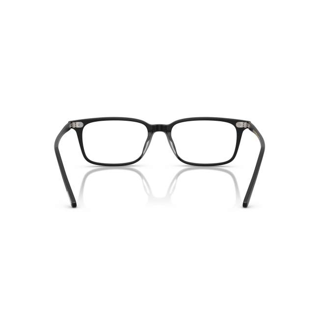 Oliver Peoples OV 5579U NEYLAN col. 1796 è una montatura da vista da uomo in acetato nero semiopaco, dalla forma rettangolare e calibro 53.