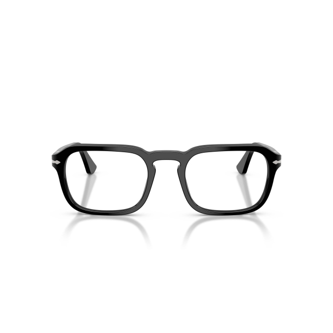 Persol PO 3390V Col.95 Cal.54: occhiale da vista, calibro 54, colore 95. Materiale/finitura celluloide nero lucido, colore principale nero.