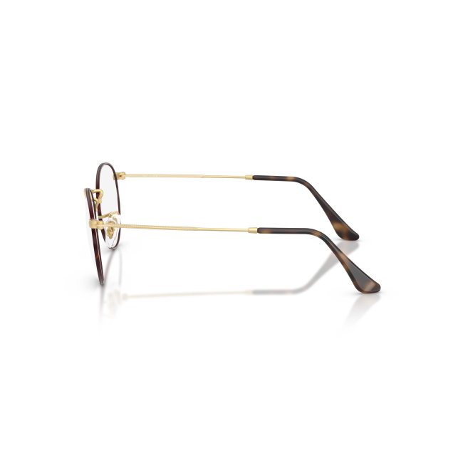 Ray-Ban RB 3447V Col.3188 Cal.50: occhiale da vista, calibro 50, colore 3188. Materiale/finitura metallo opaco oro con oculari tartarugati, colore principale oro.
