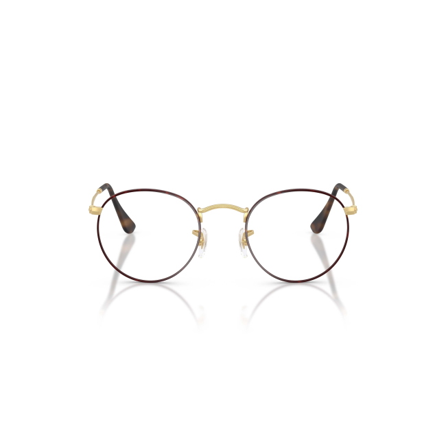 Ray-Ban RB 3447V Col.3188 Cal.50: occhiale da vista, calibro 50, colore 3188. Materiale/finitura metallo opaco oro con oculari tartarugati, colore principale oro.