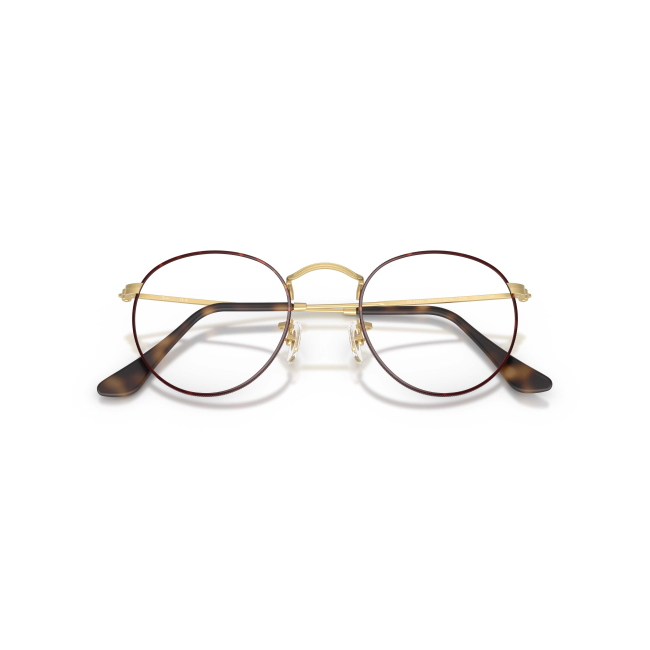 Ray-Ban RB 3447V Col.3188 Cal.50: occhiale da vista, calibro 50, colore 3188. Materiale/finitura metallo opaco oro con oculari tartarugati, colore principale oro.