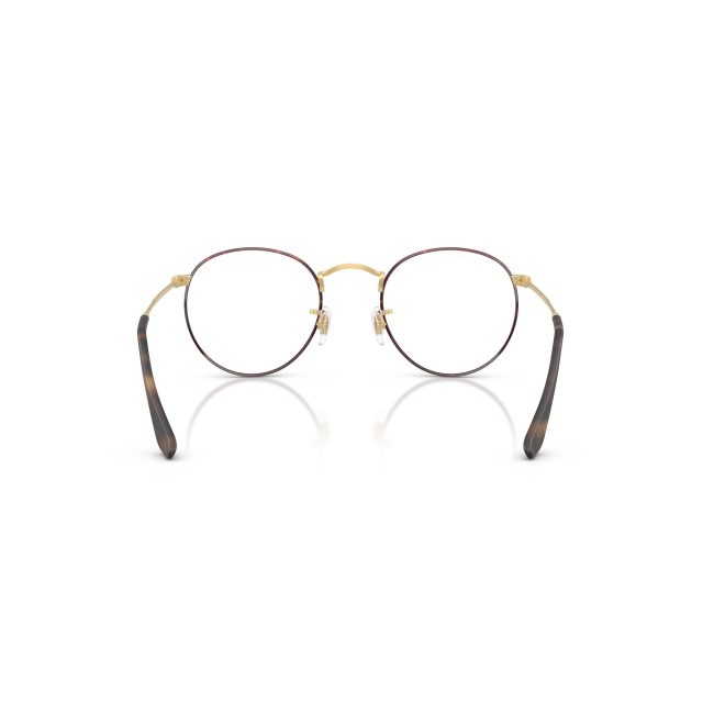 Ray-Ban RB 3447V Col.3188 Cal.50: occhiale da vista, calibro 50, colore 3188. Materiale/finitura metallo opaco oro con oculari tartarugati, colore principale oro.