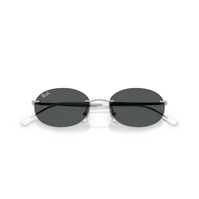 Ray-Ban RB 3767 Col.003/87 Cal.54: occhiale da sole, calibro 54, colore 003/87. Materiale/finitura metallo argento, colore principale argento, lenti grigio scuro.
