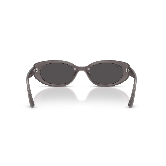 Ray-Ban RB 4441D Col.6777/87 Cal.53: occhiale da sole, calibro 53, colore 6777/87. Materiale/finitura celluloide grigia scura trasparente, colore principale grigio, lenti grigio scuro.