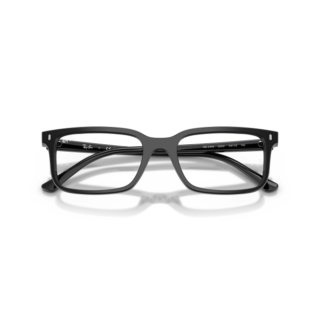 Ray-Ban RB 5445 Col.2000 Cal.54: occhiale da vista, calibro 54, colore 2000. Materiale/finitura celluloide nero lucido, colore principale nero.