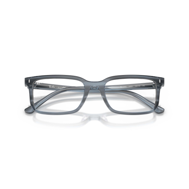 Ray-Ban RB 5445 Col.8456 Cal.54: occhiale da vista, calibro 54, colore 8456. Materiale/finitura celluloide blu striato, colore principale blu.