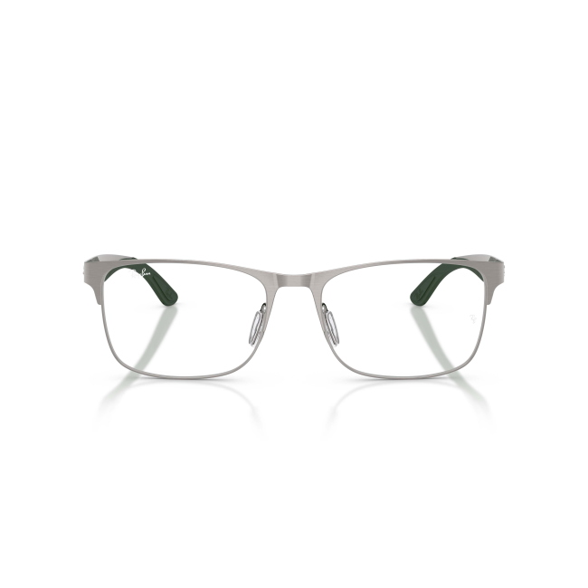 Ray-Ban RB 7550 Col.3221 Cal.57: occhiale da vista, calibro 57, colore 3221. Materiale/finitura metallo canna di fucile, colore principale grigio.