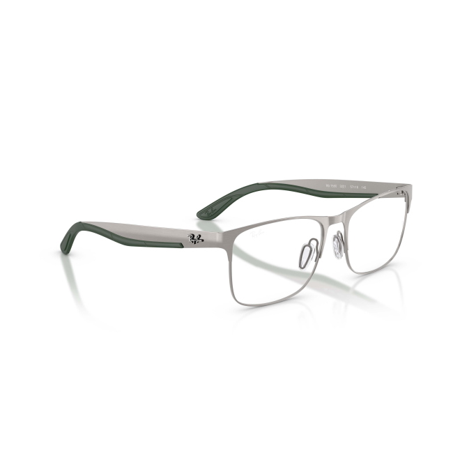 Ray-Ban RB 7550 Col.3221 Cal.57: occhiale da vista, calibro 57, colore 3221. Materiale/finitura metallo canna di fucile, colore principale grigio.