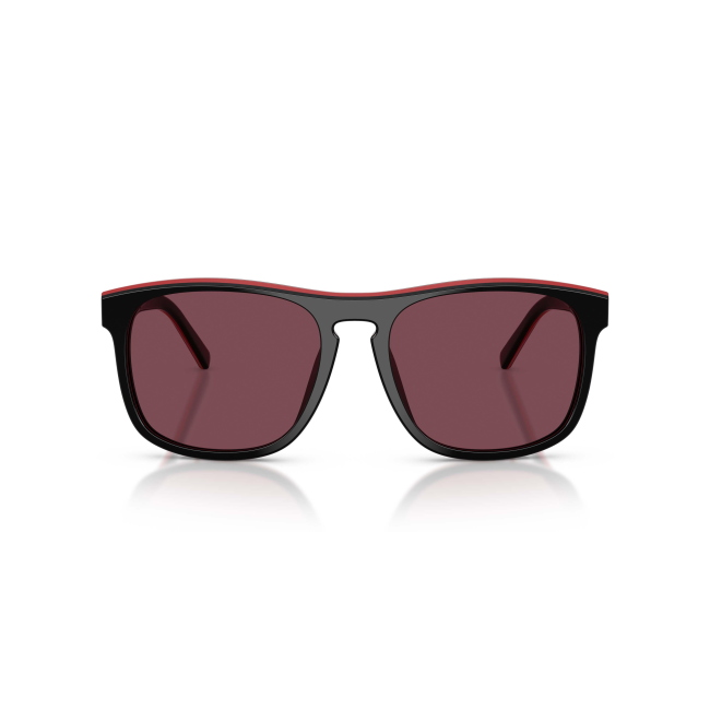 SCUDERIA FERRARI FZ 6020U col. 741/1E è un occhiale da sole in acetato nero e rosso e calibro 57.