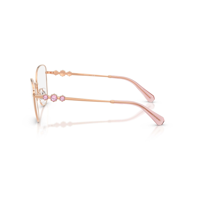 Swarovski SK 1034 col. 4014 è una montatura da vista da donna in metallo oro rosa, dalla forma cat eye e calibro 54.