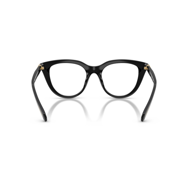 Swarovski SK 2052 col. 1001 è una montatura da vista da donna in acetato nero lucido, dalla forma cat eye e calibro 51.