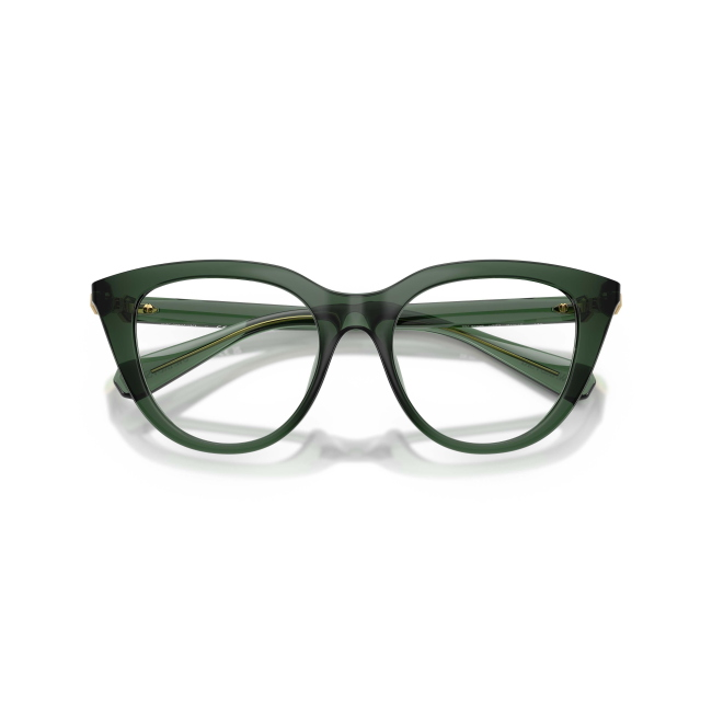 Swarovski SK 2052 col. 1043 è una montatura da vista da donna in acetato verde trasparente, dalla forma cat eye e calibro 51.