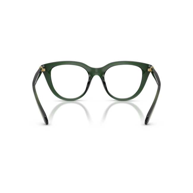 Swarovski SK 2052 col. 1043 è una montatura da vista da donna in acetato verde trasparente, dalla forma cat eye e calibro 51.