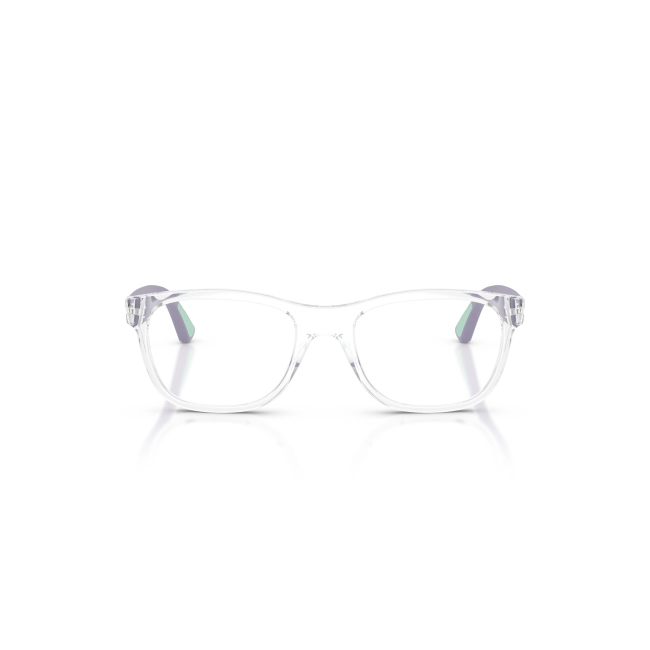 Vogue Kids VY 2042 col. W745 è una montatura da vista in acetato trasparente e lilla/salvia e calibro 46.