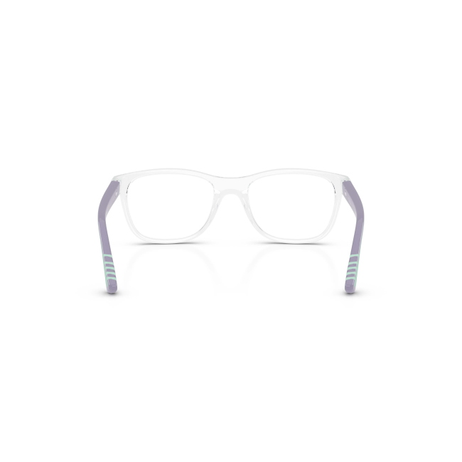 Vogue Kids VY 2042 col. W745 è una montatura da vista in acetato trasparente e lilla/salvia e calibro 46.
